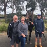 Pat & Marg with the I Am Invincible 2yo colt